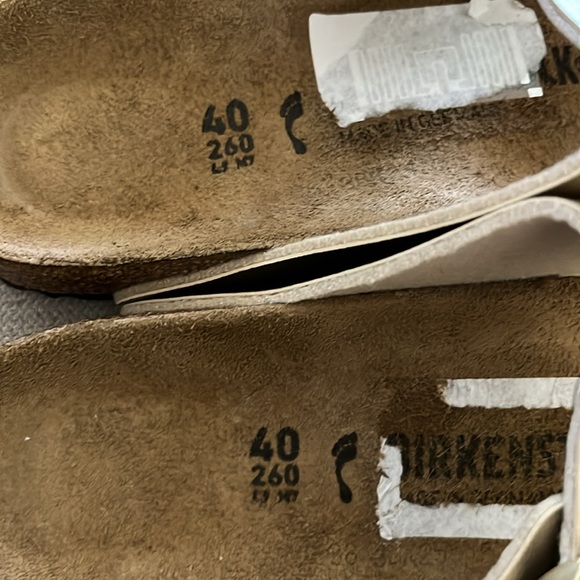 NEW Birkenstock Arizona Gold Slide Sandals Size 40 / 9 - Picture 8 of 9